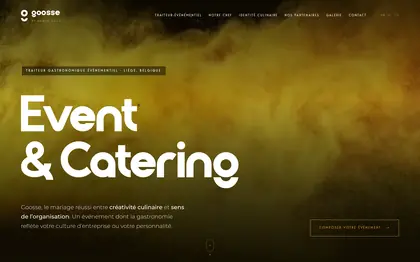 Le site Goosse (Traiteur événementiel, Belgique)