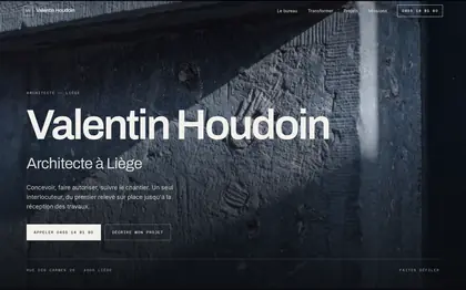 Le site Valentin Houdoin (Architecture, Belgique)