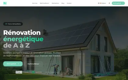 Le site Mara-A Construct (Rénovation énergétique, Belgique et France)