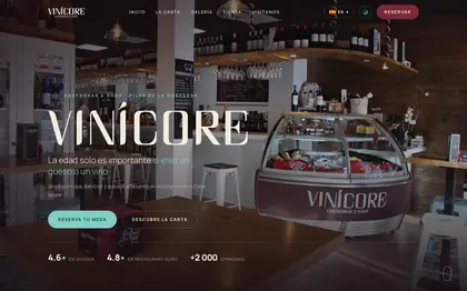 Le site Vinícore (Gastrobar, Espagne)